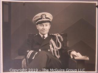 Photo: Historical: Unaccredited: ~20'30's, Naval officer, Social gathering