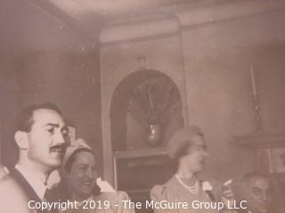 Photo: Historical: Unaccredited: ~20'30's, Naval officer, Social gathering