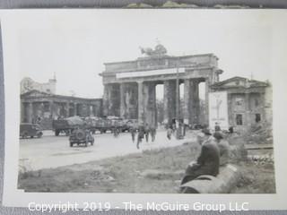 Photo: uncredited: Historical; Americana: various maritime and city views, Brandenburg gate in Berlin during WW-II