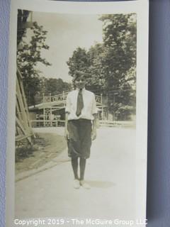 Photos: Historical: unnamed: circa '30's-40's: Shell Oil truck, Firestone sign, non-professional boxing