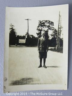 Photos: Historical: unnamed: circa '30's-40's: Shell Oil truck, Firestone sign, non-professional boxing