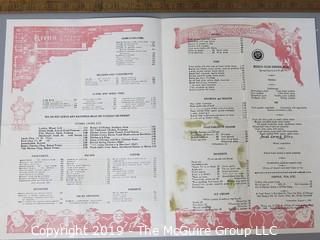 Paper: Historical: Americana: vintage menus 