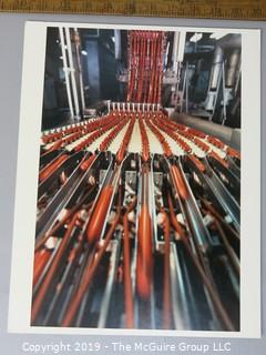 Photo: unaccredited: Historical; Americana: Manufacturing Hot Dogs; color photo on board