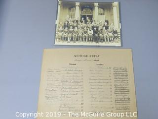 Photo: unaccredited: Historical; Americana:Ridge Street School, Newark, NJ Jan 1963 Class photo with names