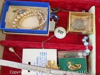 Jewelry: "The Rest" jewelry box includes all the things that did not get put into other lots. Look at all the photos carefully, there could be a gem we missed. Mgt. 