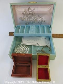 Jewelry: three jewelry boxes