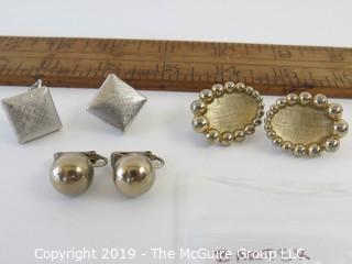 Jewelry: 3 pair of Bartek named earrings