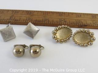 Jewelry: 3 pair of Bartek named earrings