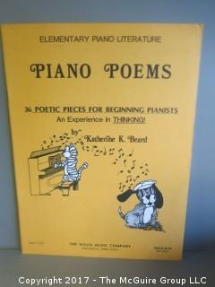 Collection of sheet music.  See all the photos